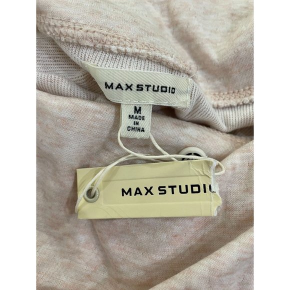 Max Studio Long Sleeve Split Neck Pullover Blush Women's Size M - Picture 7 of 8